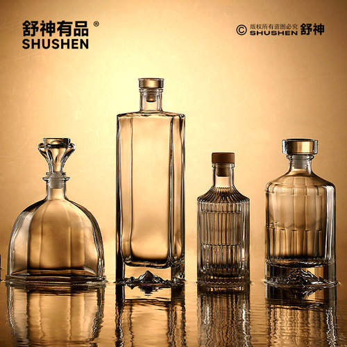 舒神密封酒瓶高透感玻璃瓶加厚