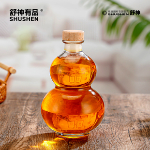 葫芦酒瓶古风便携存白酒瓶高档 500ml家用密封酒具玻璃酒瓶空酒瓶