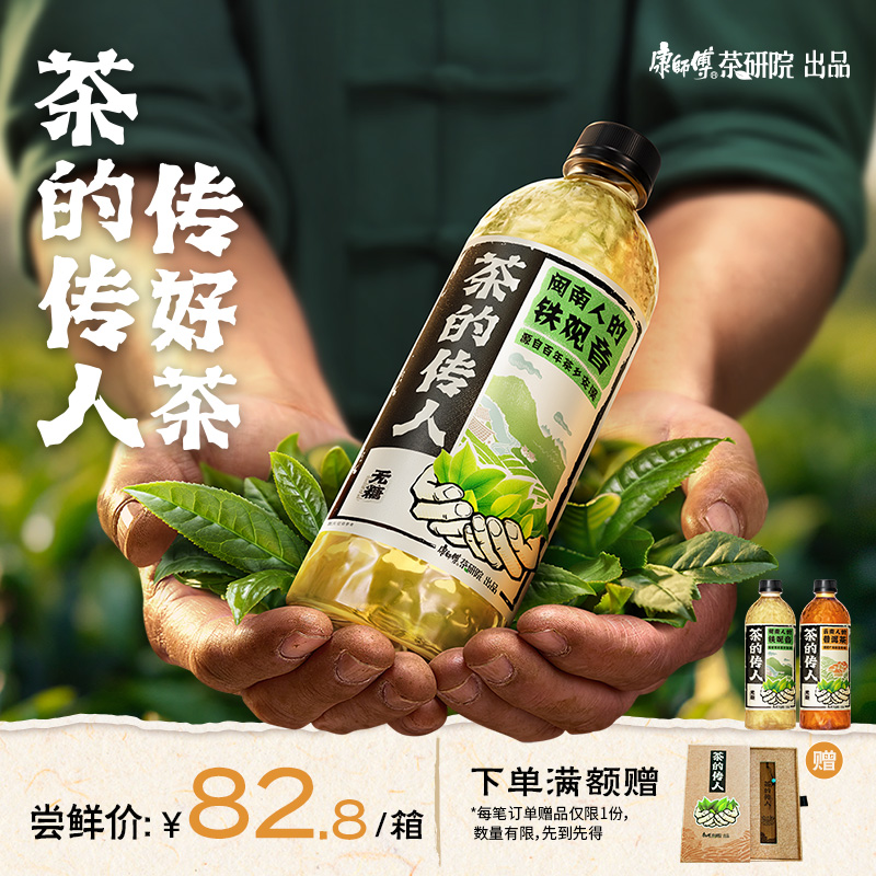 【茶的传人】闽南人的铁观音/云南人的普洱茶500ml*15 茶饮品饮料