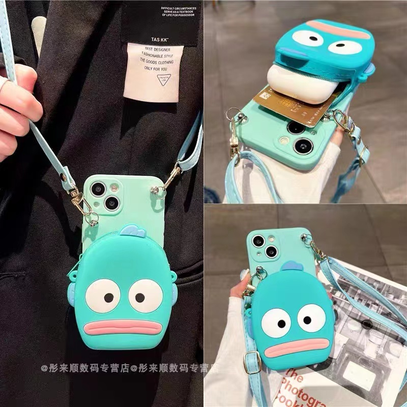 搞怪ins小丑鱼适用三星A32手机壳a54/a52s挎零钱包GalaxyA70背带绳A25a22创意小众5G防摔A71a53硅胶A21s套A34