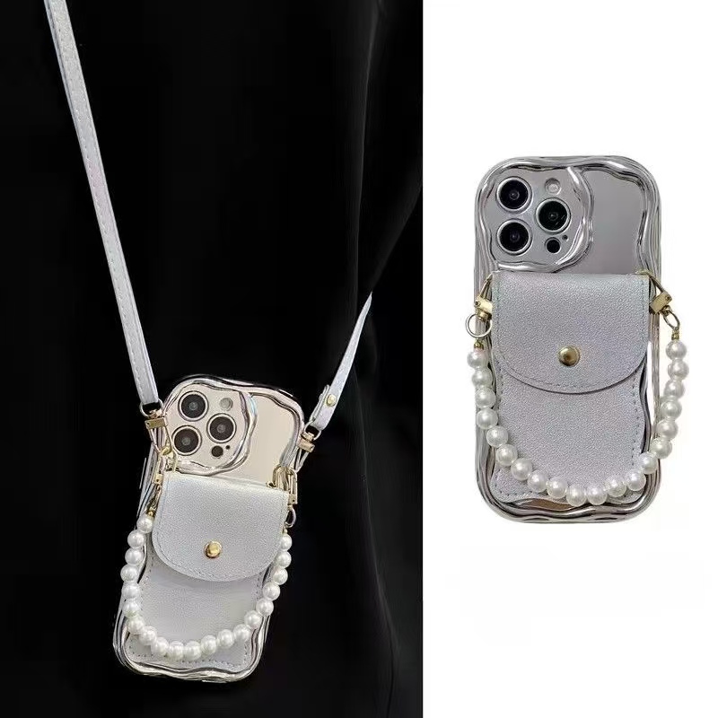 适用荣耀400软硅胶电镀银零钱包