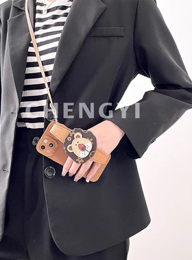 复古狮子头腕带适用华为nova10手机壳5ipro可背带6se斜挎绳7pro硅胶niva9保护套4e3i小众5T潮牌novo8女5z创意