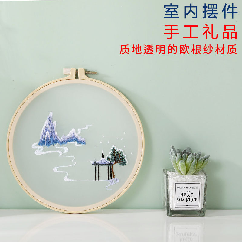 刺繡diy手工自繡材料包古風景戳戳繡蘇繡初學者絲帶繡品禮物繡花在類目 居家布藝, 縫紉DIY材料、工具及成品, 縫紉DIY材料套裝中 - 來自Buy2taobao.com提供專業的淘寶代購服務