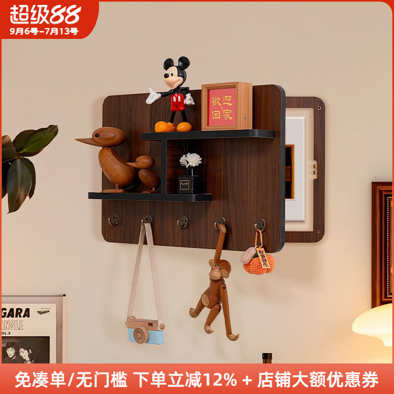 木工小舅 入户玄关电表箱遮挡高级感 创意遮丑神器强电箱装饰画图片