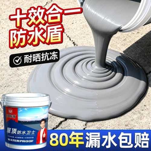屋顶外墙裂缝防水补漏涂料