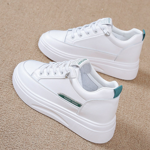 春夏内增高小白鞋女2026新款春夏休闲板鞋女松糕厚底百搭运0403d