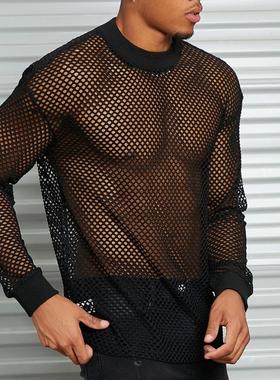 男镂空长袖T恤5434460