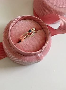 晚安系列~2件套星月设计感开口戒指女ins潮时尚网红个性食指戒指