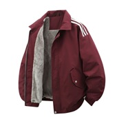 2025新款 秋冬季 加绒加厚保暖外套男士 潮牌抗寒休闲痞帅冲锋衣夹克