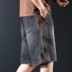 重磅中裤 美式 洗水休闲拼接潮 宽松新款 五分裤 潮牌牛仔复古短裤 夏季