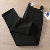 纯色净版 外贸原单男士 弹力直筒中腰长裤 纯棉水洗 百搭春秋休闲裤