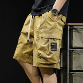 短裤 百搭宽松直筒裤 男士 痞帅休闲五分裤 夏季 日系潮牌迷彩大兜工装