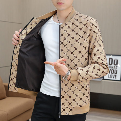 立领+春秋+修身+时尚+棒球服夹克