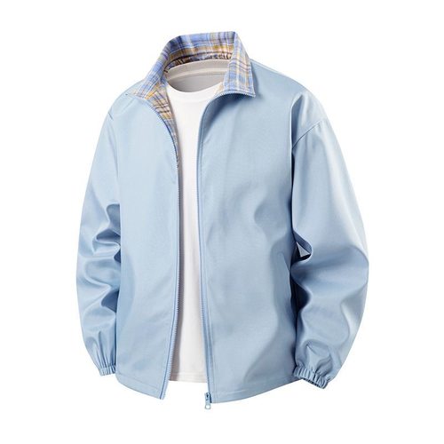 立领+潮牌+春秋+宽松+百搭+夹克