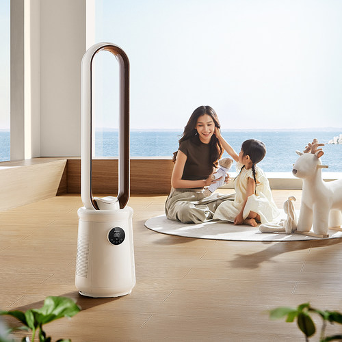 艾美特无叶风扇大风力空气对流