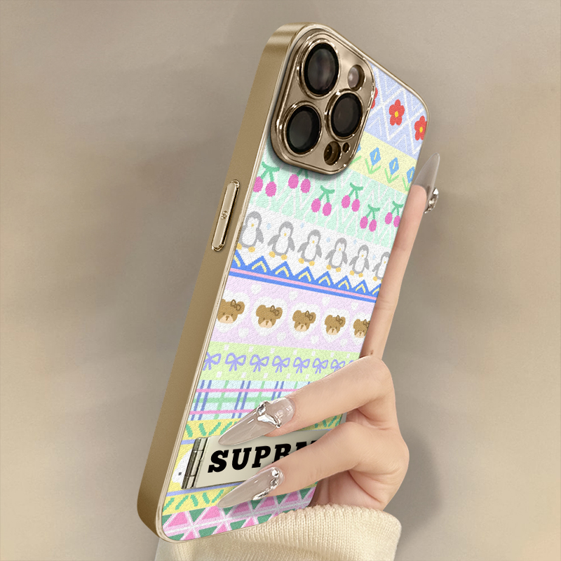 浙皇适用于苹果17手机壳iPhone15新款16promax高级13可爱12男女11创意14plus防摔7支架x羊皮Air卡通8企鹅小熊