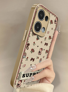 浙皇适用OPPOReno13Pro手机壳Reno12高级11网红10新款reno9Pro+可爱女8电镀7小羊皮6全包5防摔支架玫瑰小熊