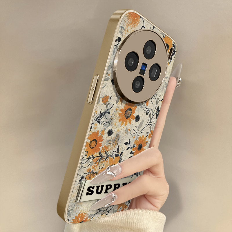 浙皇适用于vivox200s手机壳x100高级x90s网红x80新款x70复古x60女y300电镀y78羊皮全包y53s防摔支架z9x向日葵