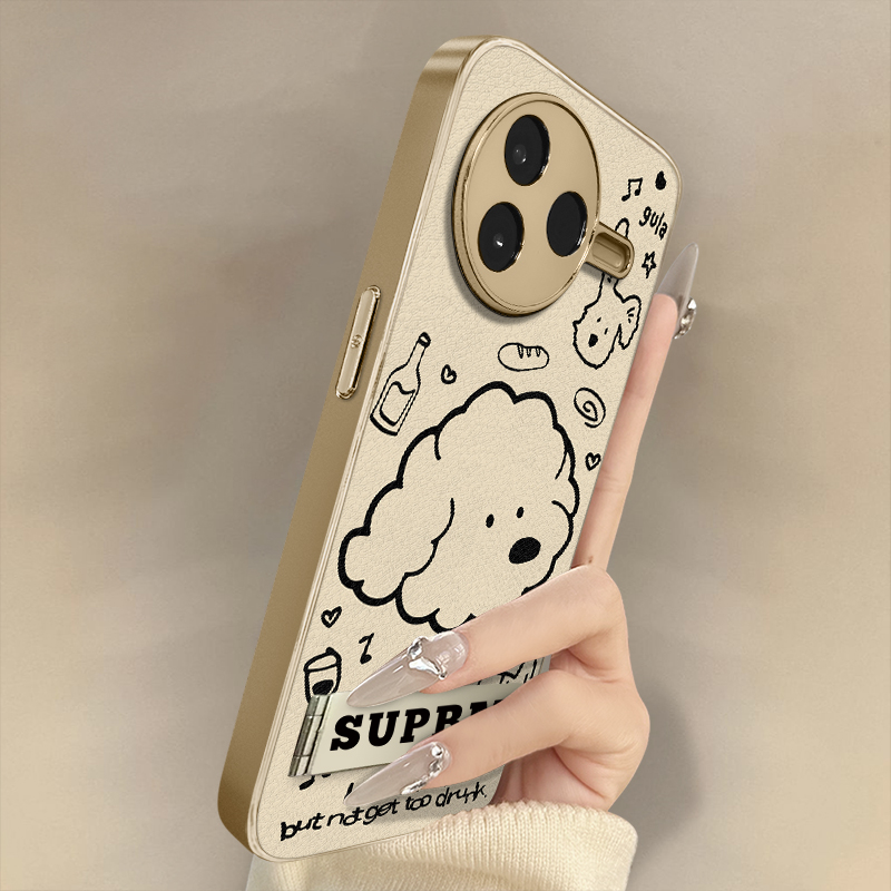 浙皇适用于红米k80手机壳k70e新款k60ultra电镀50小羊皮note14支架13网红高级可爱男女创意防摔12pro狗狗合集