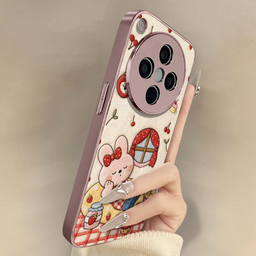 瞌睡兔子适用于oppofindx9手机壳findx9pro新款x8s男女x7ultra可爱小羊皮x6网红x5好看a97小众A6高级防摔支架