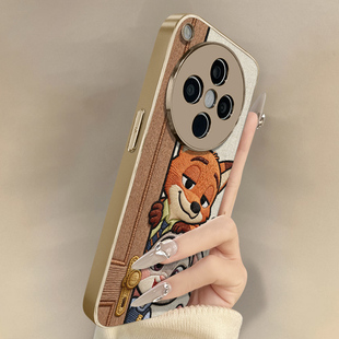 朱迪兔尼克狐适用于oppofindx9手机壳findx9pro新款 x8s卡通x7ultra可爱小羊皮x6网红x5好看a97男女A6高级支架