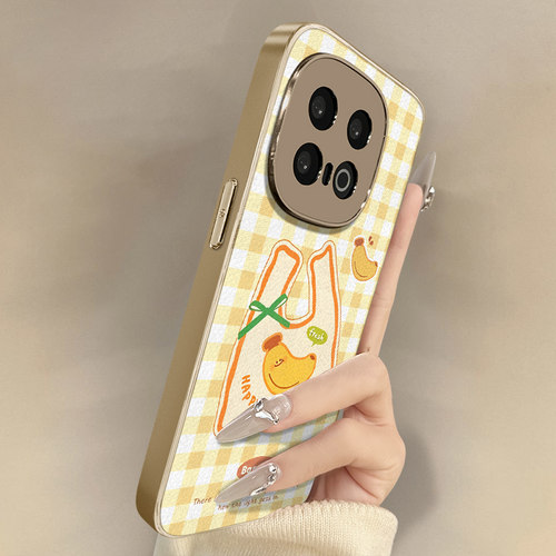 格纹香蕉适用于vivoiqoo15手机壳iqoo13新款12可爱neo11爆款10好看8支架7小羊皮6高级z10turbo小众z9x创意女