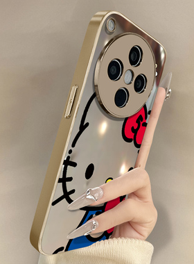 捧心kt猫适用于oppofindx9手机壳findx9pro新款x8s卡通x7ultra网红可爱x6女x5高级感a97支架A6电镀镜面保护套