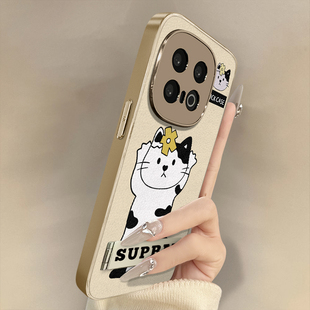 浙皇适用于vivoiqoo13手机壳12新款11高级neo10可爱9女8创意7防摔6支架z10turbo小羊皮保护套网红z9x举手猫咪