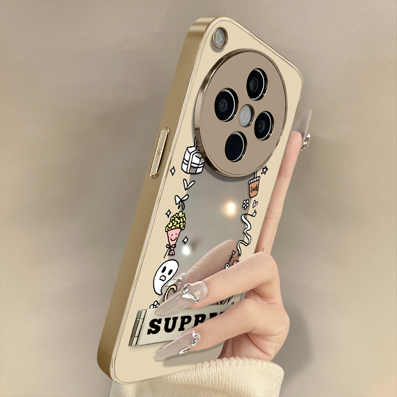 浙皇适用于oppofindx8手机壳x7ultra镜面x6pro高级感x5全包a97防摔a93s支架a72网红a57新款女可爱a2元气猫咪