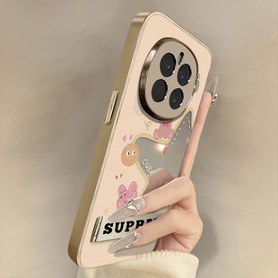 浙皇适用于荣耀magic7手机壳6镜面5高级4全包x60i防摔x50gt支架x40i网红x30电镀新款 女可爱GTPro动物镂空星星