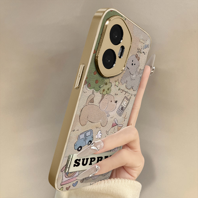 浙皇适用于荣耀400手机壳300高级200网红100pro新款80可爱70男女60se小羊皮90gt全包50防摔支架POWER猫咪小狗