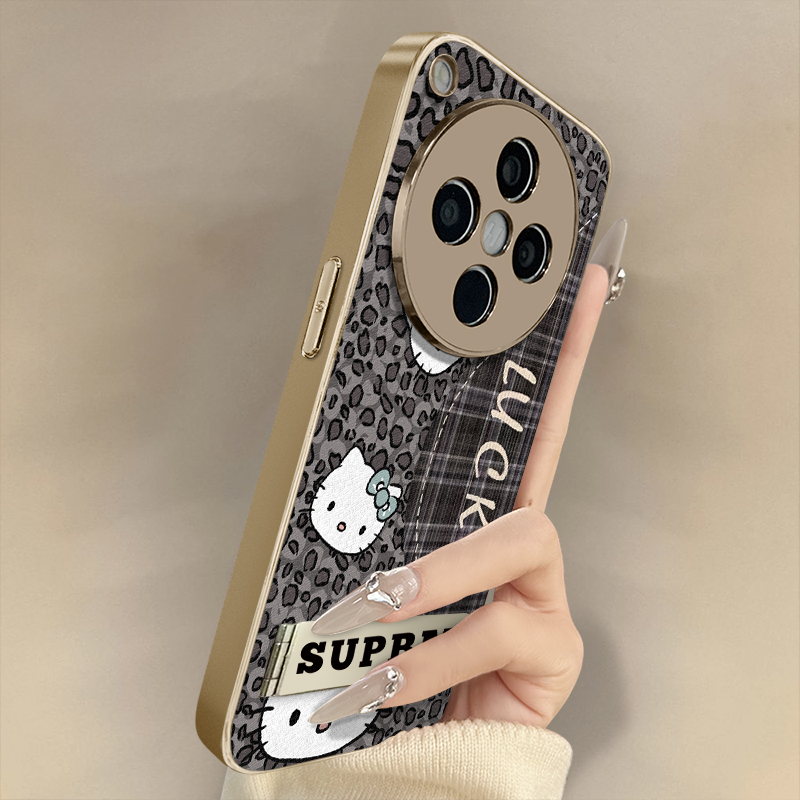 浙皇适用于oppofindx8手机壳x7ultra新款x6pro网红x5羊皮a97防摔a93s支架72高级a57可爱女秋冬a2格子豹纹kt猫