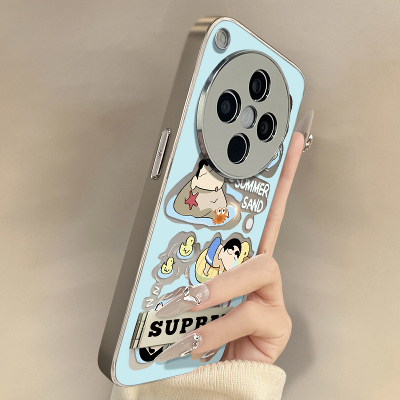 浙皇适用于oppofindx8手机壳x7ultra新款x6pro创意x5简约a97可爱a93s高级a72镜面a57支架男女防摔a2游泳小新