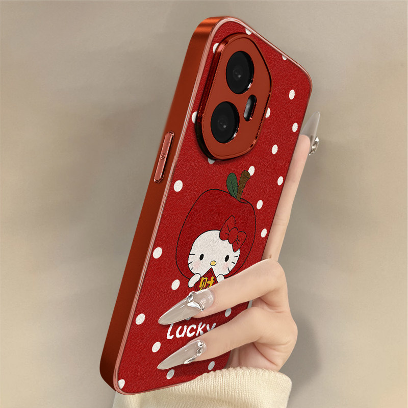 波点招财kt猫适用于荣耀500手机壳500pro新款400卡通300可爱200小羊皮100网红90gt好看80男女POWER高级支架,3C数码配件,手机保护套/壳,淘宝优惠券,粉丝福利购,淘宝优惠卷