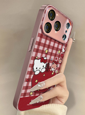 水果凯蒂猫适用于苹果17手机壳17pro新款iPhone17promax卡通16可爱小羊皮15网红14好看13男女12高级感11支架