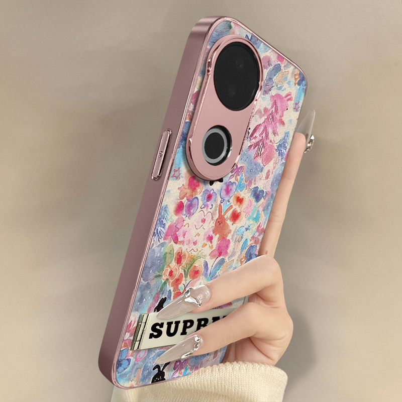 浙皇适用于vivos30手机壳s20pro新款s18e高级s17t小众15e男女12创意s19防摔s16支架小羊皮网红10涂鸦油画兔子