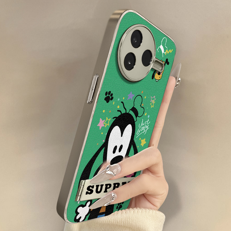 浙皇适用于红米k80手机壳k70e新款k60ultra高级50电镀note14防摔支架13网红爆款小羊皮男女可爱12pro呆萌高飞