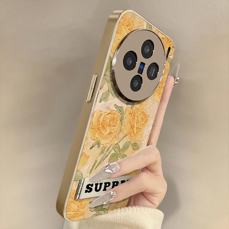 浙皇适用于vivox200s手机壳x100高级x90s网红x80pro新款x70复古x60女y300电镀78羊皮全包防摔支架z9x玫瑰花朵