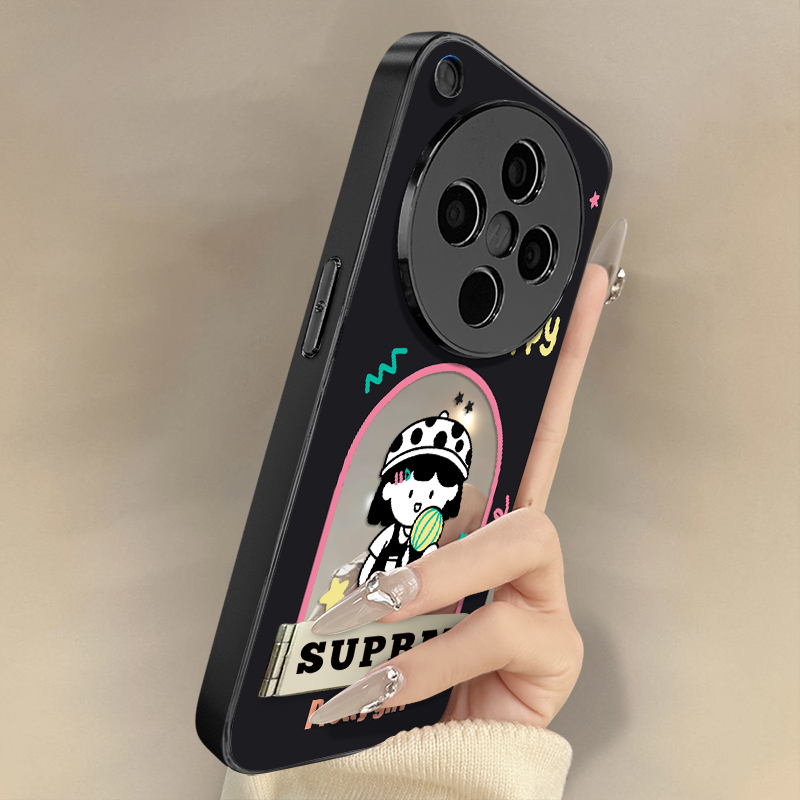 浙皇适用于oppofindx8手机壳x7ultra新款x6pro卡通x5创意a97趣味a93s高级a72镜面支架a55可爱防摔a2网球女孩
