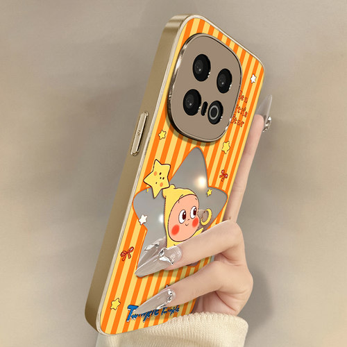 条纹公仔适用于vivoiqoo15手机壳iqoo13新款12可爱neo11爆款10好看8支架7镜面6高级z10turbo小众z9x超火女