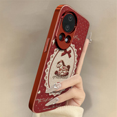 爱心木马适用于华为nova14手机壳nova14pro新年款 14ultra马年13本命年小羊皮12防摔11se红色10男女9高级8支架