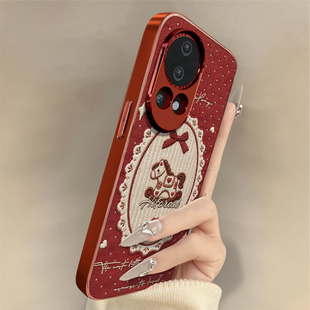 爱心木马适用于华为nova14手机壳nova14pro新年款14ultra马年13本命年小羊皮12防摔11se红色10男女9高级8支架