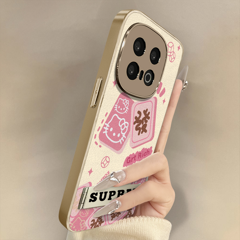 浙皇适用于vivoiqoo13手机壳12新款11卡通neo10可爱9女款高级8支架7全包6防摔z10turbo小羊皮z9x发财KT猫