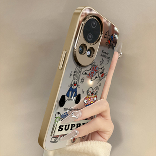 浙皇适用于华为nova14手机壳13新款12ultra高级11se可爱10pro创意9支架8电镀防摔7全包6补妆镜面女5童趣小狗