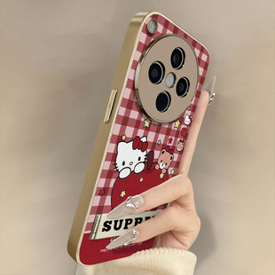 水果凯蒂猫适用于oppofindx9手机壳findx9pro新款 x8s卡通x7ultra可爱小羊皮x6网红x5好看a97男女A6高级感支架