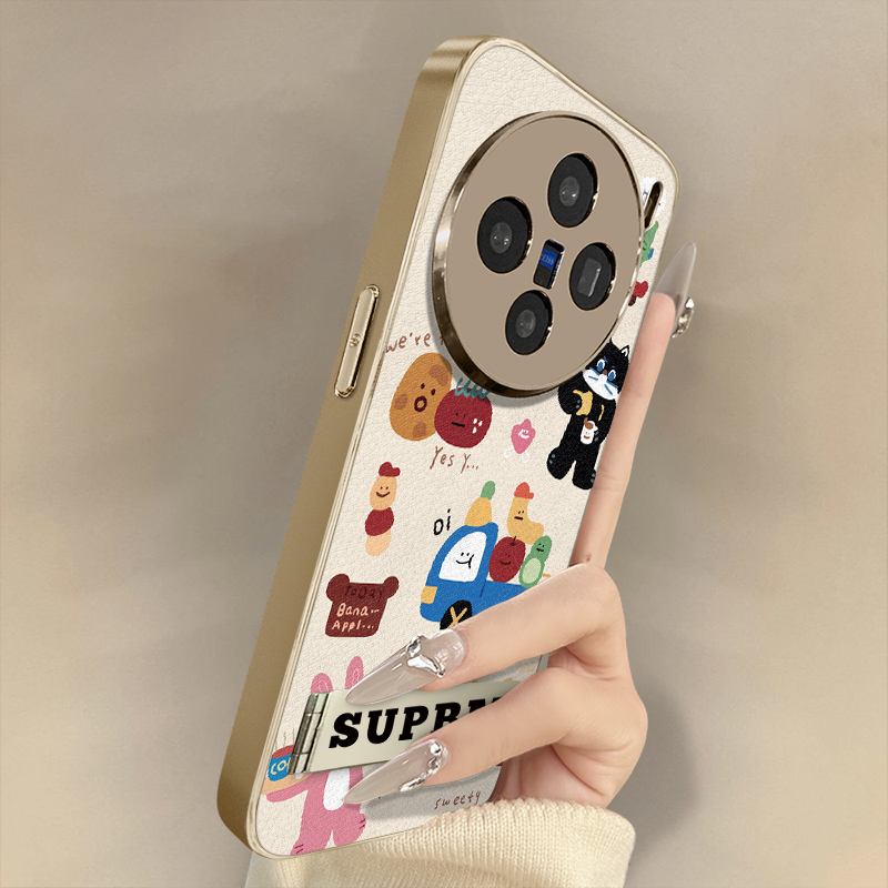浙皇适用于vivox200s手机壳x100新款x90s秋冬x80pro网红x70可爱x60支架y300创意y78防摔y77羊皮女z9x黑猫粉兔