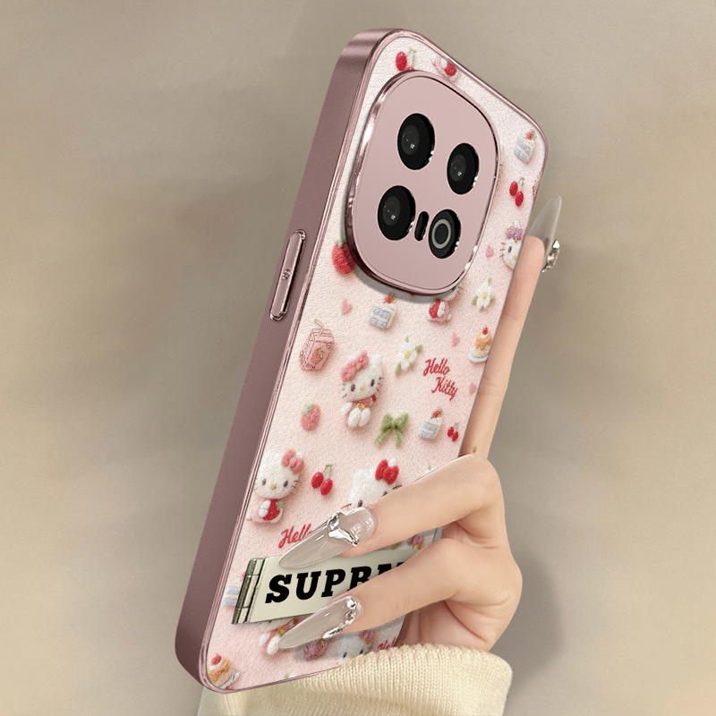 蛋糕kt猫适用于vivoiqoo13手机壳12新款11卡通neo10网红9可爱女高级8支架7全包6防摔z10turbo小羊皮z9x保护套