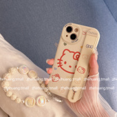 15保护套 8p小众6plus高级xr苹果12少女13pro 原创卡通手持腕带适用苹果16手机壳17新款 14promax软11pro硅胶7