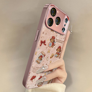 瓶装 15plus卡通14网红13可爱12高级Air支架11全包8防摔7小羊皮保护套 小狗适用于苹果17手机壳iPhone16pro新款