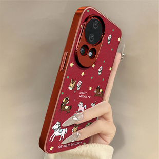 发财金子小马适用于华为nova14手机壳nova14pro新年款14ultra马年13本命年小羊皮12防摔11se红色10男女9支架8
